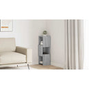 vidaXL Sarokszekrény Szürke Sonoma 25,5x25x80cm Faanyag