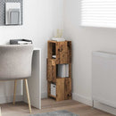 vidaXL Sarokszekrény Fehér 25,5x25x80cm Faanyag