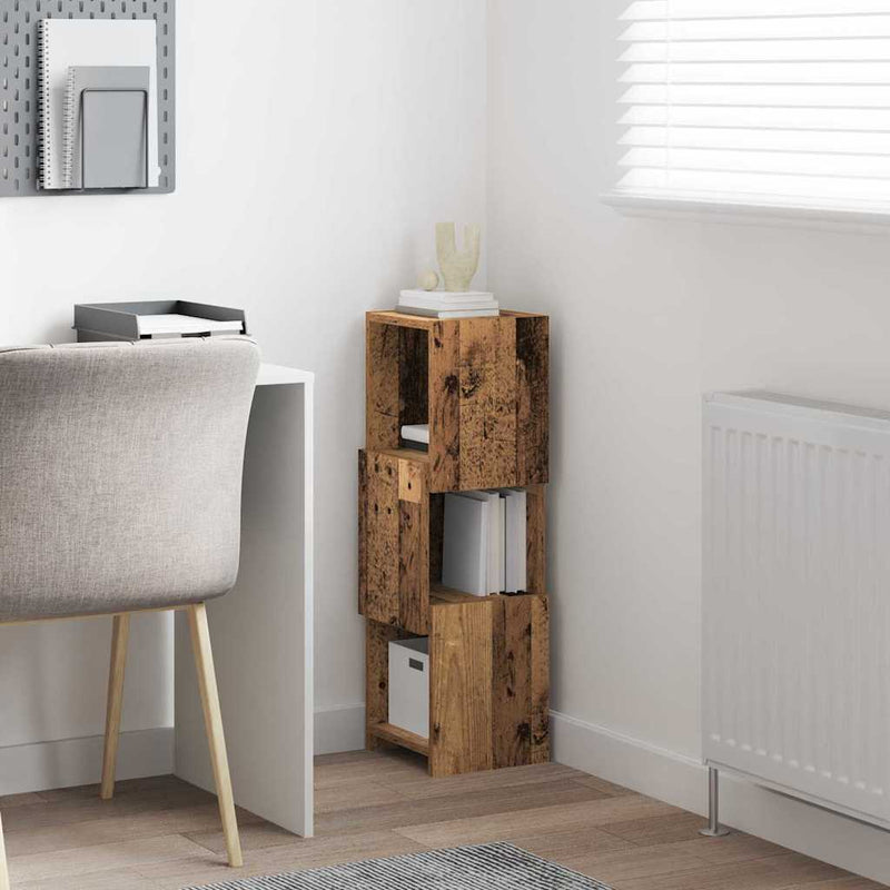 vidaXL Sarokszekrény Fehér 25,5x25x80cm Faanyag