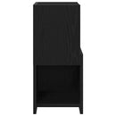 vidaXL Sarokszekrény Fekete tölgy 25,5x25x55cm Faanyag