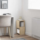 vidaXL Sarokszekrény Fehér 25,5x25x55cm Faanyag