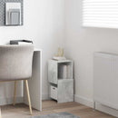 vidaXL Sarokszekrény Fehér 25,5x25x55cm Faanyag