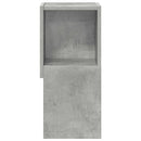 vidaXL Sarokszekrény 25,5x25x55cm Szerelt Fa Beton Szürke