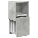 vidaXL Sarokszekrény Beton Szürke 25,5x25x55cm Faanyag