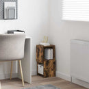 vidaXL Sarokszekrény Fehér 25,5x25x55cm Faanyag