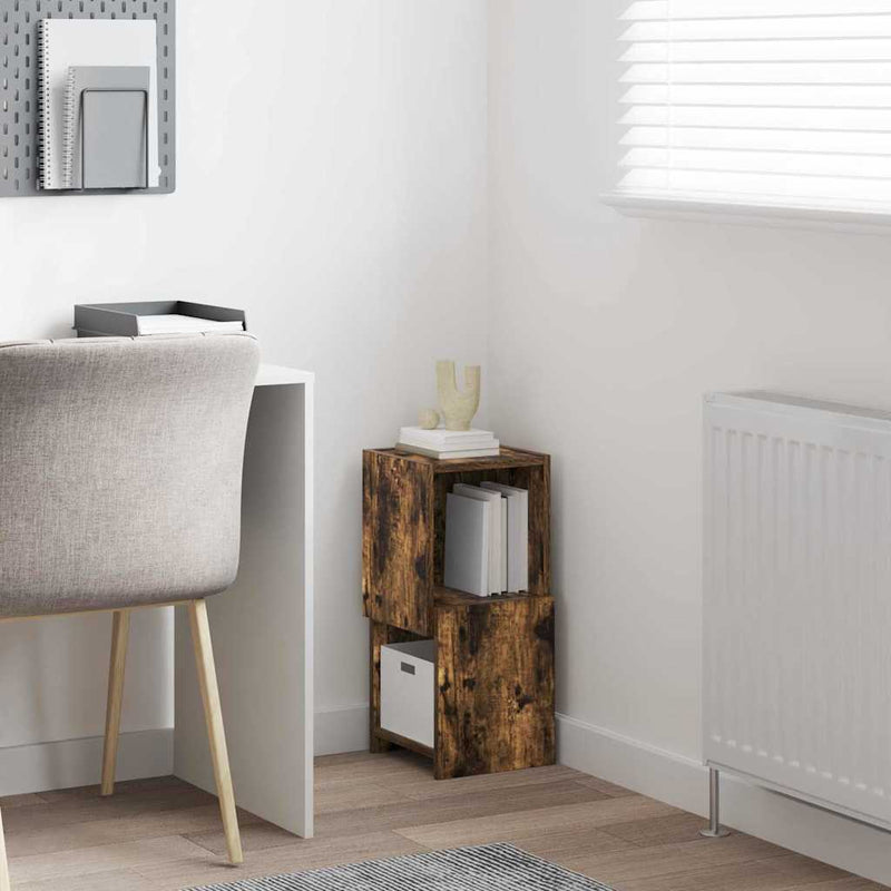 vidaXL Sarokszekrény Fehér 25,5x25x55cm Faanyag