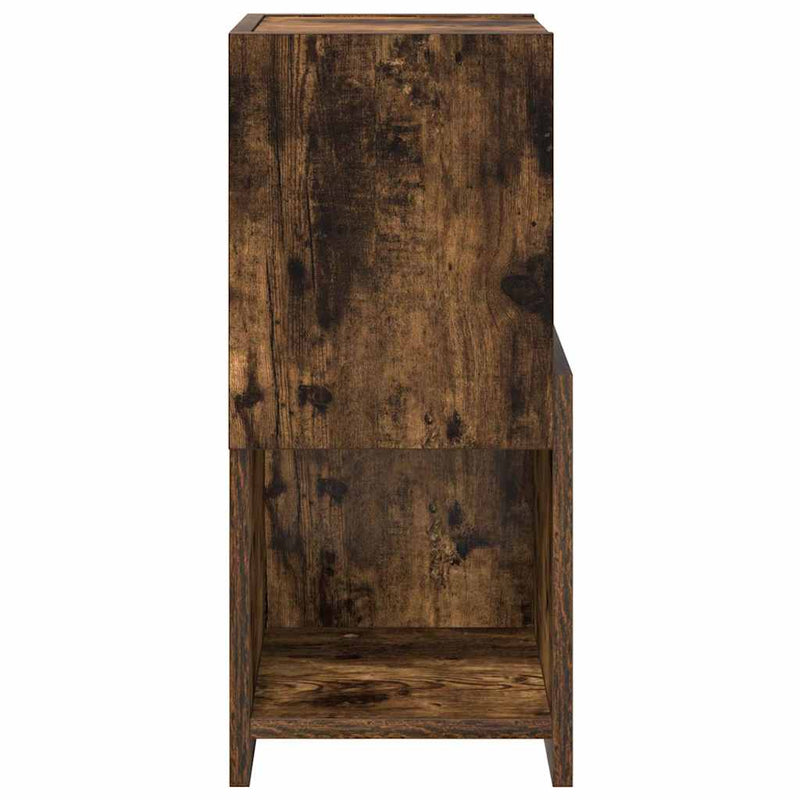 vidaXL Sarokszekrény Fehér 25,5x25x55cm Faanyag