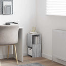 vidaXL Sarokszekrény Fehér 25,5x25x55cm Faanyag