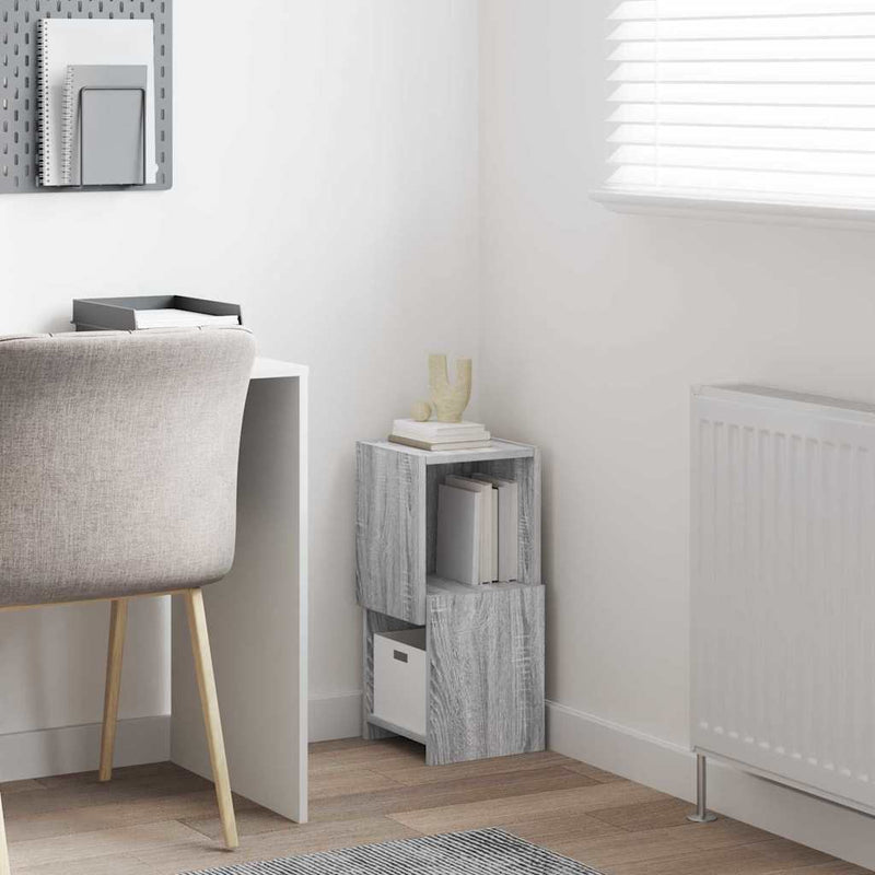 vidaXL Sarokszekrény Fehér 25,5x25x55cm Faanyag