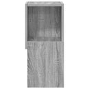 vidaXL Sarokszekrény 25,5x25x55cm Szerelt Fa Szürke Sonoma