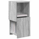 vidaXL Sarokszekrény Szürke Sonoma 25,5x25x55cm Faanyag