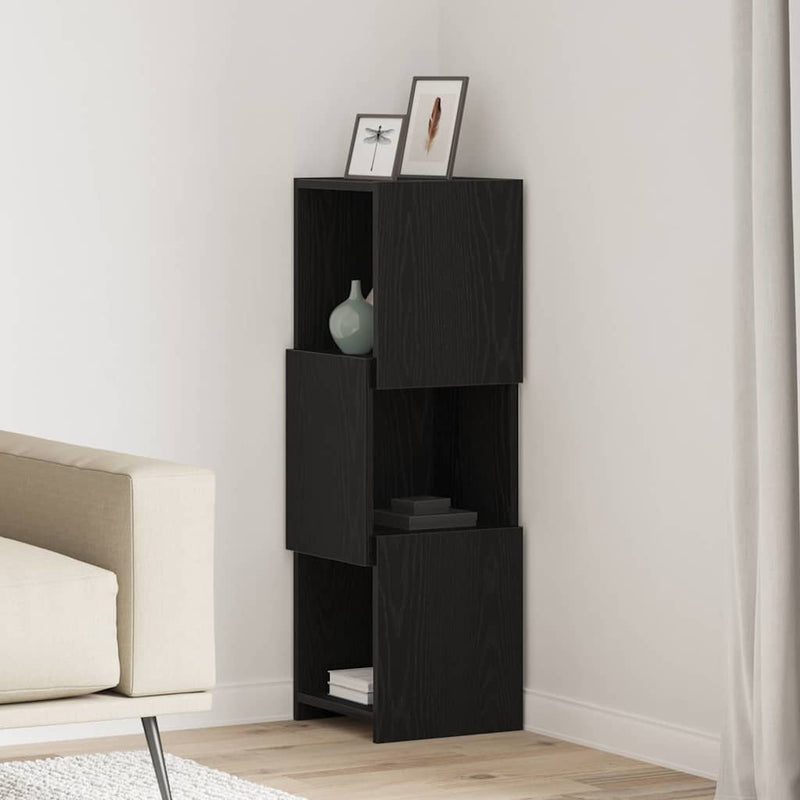 vidaXL Sarokszekrény Fehér 30,5x30x95cm Faanyag