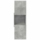 vidaXL Sarokszekrény 30,5x30x95cm Szerelt Fa Beton Szürke