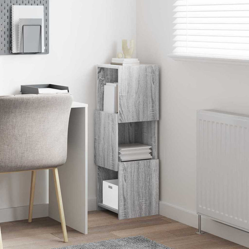 vidaXL Sarokszekrény Fehér 30,5x30x95cm Faanyag