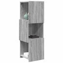 vidaXL Sarokszekrény Szürke Sonoma 30,5x30x95cm Faanyag