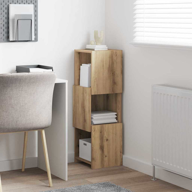 vidaXL Sarokszekrény Fehér 30,5x30x95cm Faanyag