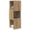 vidaXL Sarokszekrény Artisan tölgy 30,5x30x95cm Faanyag