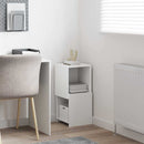 vidaXL Sarokszekrény Fehér 30,5x30x65cm Faanyag