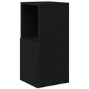 vidaXL Sarokszekrény Fekete tölgy 30,5x30x65cm Faanyag