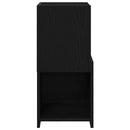 vidaXL Sarokszekrény Fekete tölgy 30,5x30x65cm Faanyag