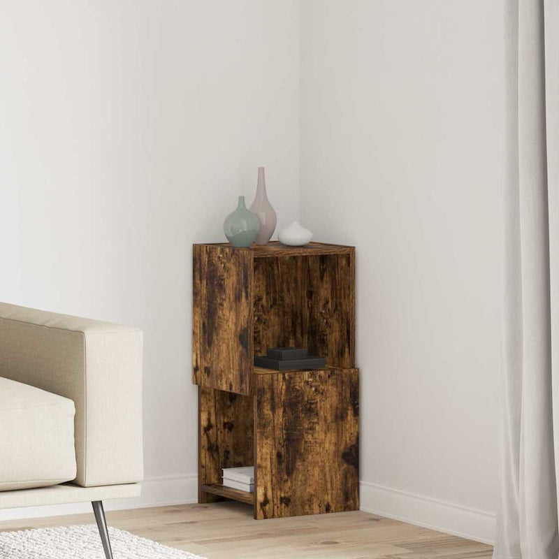 vidaXL Sarokszekrény Fehér 30,5x30x65cm Faanyag