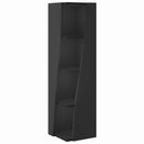 vidaXL Sarokszekrény Fekete 27,5x27x102cm Faanyag