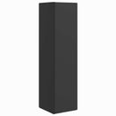 vidaXL Sarokszekrény Fekete 27,5x27x102cm Faanyag