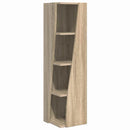 vidaXL Sarokszekrény Sonoma tölgy 27,5x27x102cm Faanyag