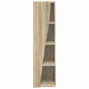 vidaXL Sarokszekrény Sonoma tölgy 27,5x27x102cm Faanyag