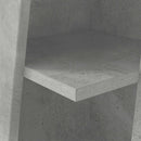 vidaXL Sarokszekrény 27,5x27x102cm Szerelt Fa Beton Szürke