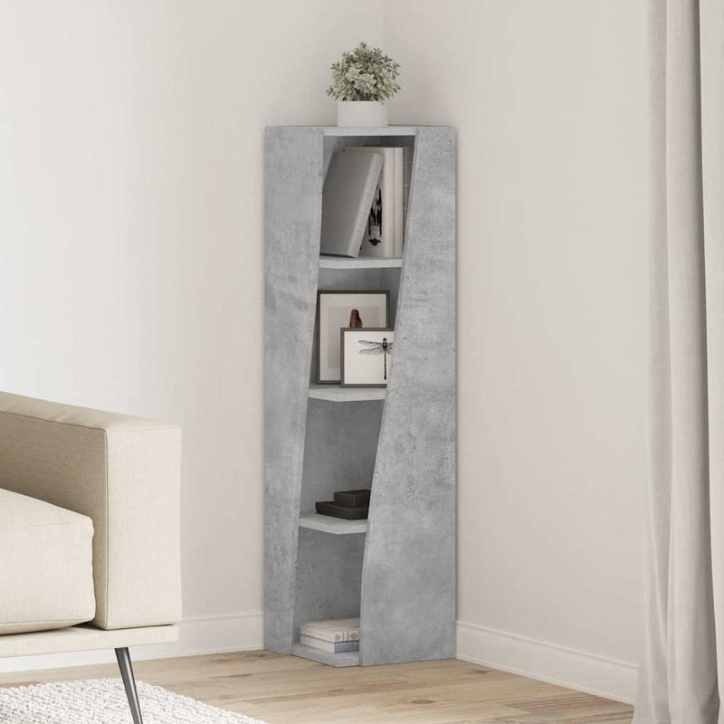 vidaXL Sarokszekrény Fehér 27,5x27x102cm Faanyag