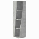 vidaXL Sarokszekrény 27,5x27x102cm Szerelt Fa Beton Szürke