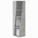 vidaXL Sarokszekrény 27,5x27x102cm Szerelt Fa Beton Szürke