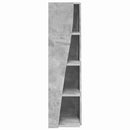 vidaXL Sarokszekrény 27,5x27x102cm Szerelt Fa Beton Szürke