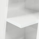 vidaXL Sarokszekrény Magas Fényű Fehér 27,5x27x102cm Faanyag