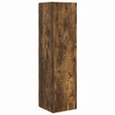 vidaXL Sarokszekrény Füstölt tölgy 27,5x27x102cm Faanyag