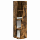 vidaXL Sarokszekrény Füstölt tölgy 27,5x27x102cm Faanyag