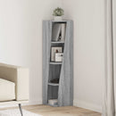 vidaXL Sarokszekrény Szürke Sonoma 27,5x27x102cm Faanyag