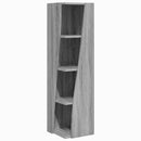 vidaXL Sarokszekrény Szürke Sonoma 27,5x27x102cm Faanyag