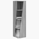 vidaXL Sarokszekrény Szürke Sonoma 27,5x27x102cm Faanyag