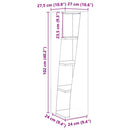 vidaXL Sarokszekrény Fehér 27,5x27x102cm Faanyag
