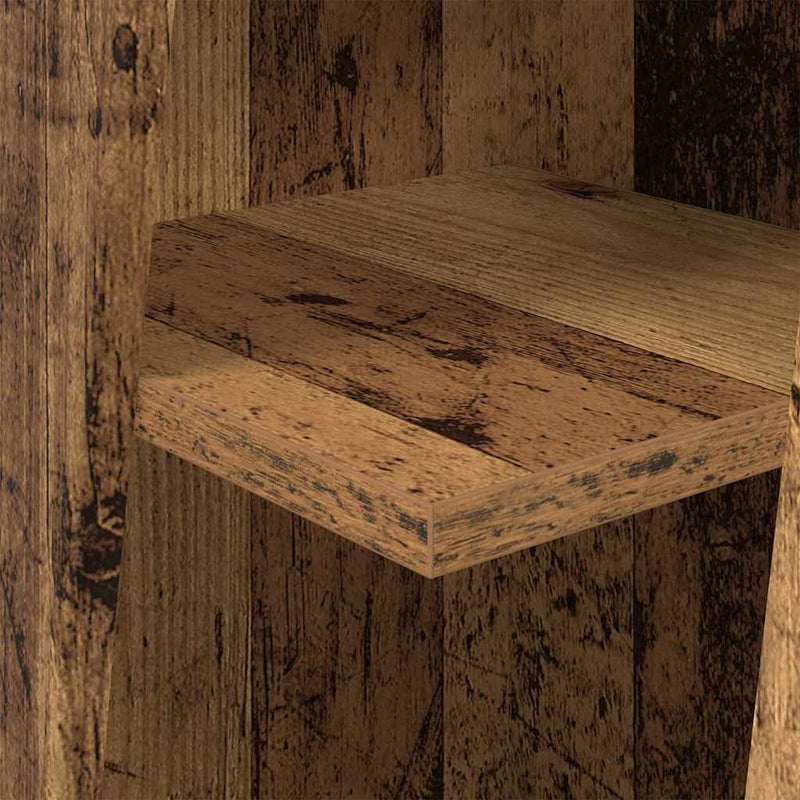 vidaXL Sarokszekrény Fehér 27,5x27x102cm Faanyag