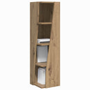 vidaXL Sarokszekrény Artisan tölgy 27,5x27x102cm Faanyag