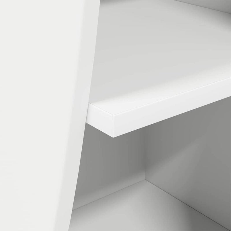 vidaXL Sarokszekrény Fehér 32x32x102cm Faanyag