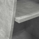 vidaXL Sarokszekrény 32x32x102cm Szerelt Fa Beton Szürke