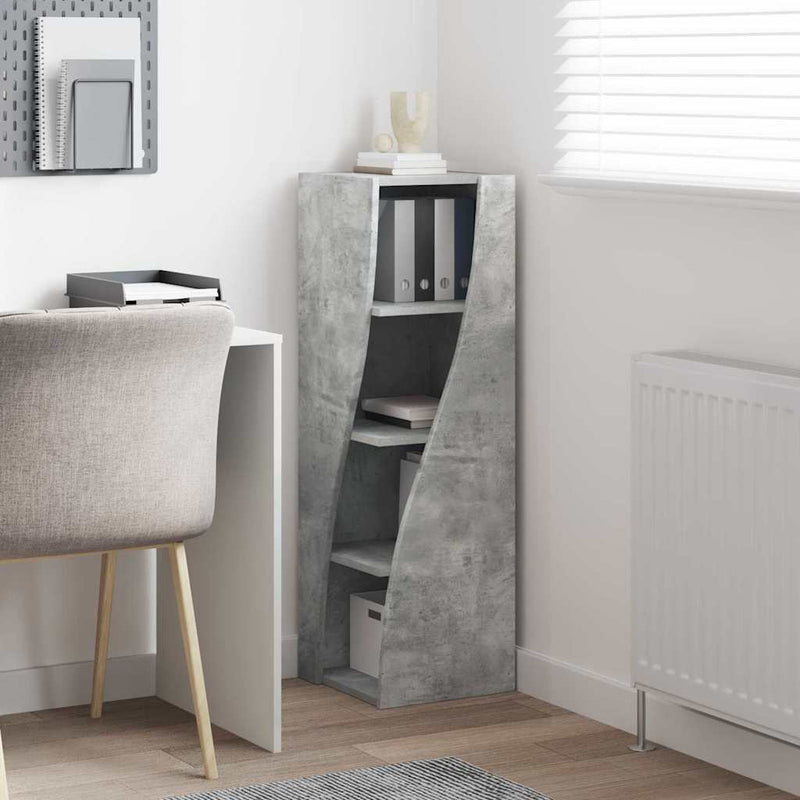 vidaXL Sarokszekrény Fehér 32x32x102cm Faanyag