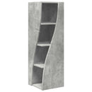 vidaXL Sarokszekrény 32x32x102cm Szerelt Fa Beton Szürke