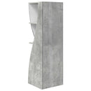vidaXL Sarokszekrény 32x32x102cm Szerelt Fa Beton Szürke