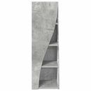 vidaXL Sarokszekrény 32x32x102cm Szerelt Fa Beton Szürke