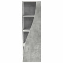 vidaXL Sarokszekrény 32x32x102cm Szerelt Fa Beton Szürke